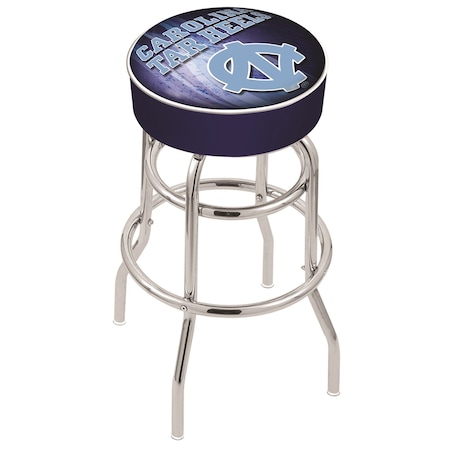 Holland Bar Stool Co 30" North Carolina Cushion Seat, 2-Ring Chrome Swivel Bar Stool L7C130NorCar-D2